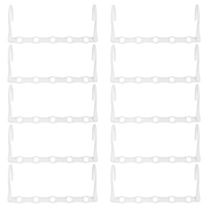 Rainberg Space Saving Hangers - Magic Clothes Hangers, Coat Hangers, Wardrobe Space Saver (Pack of 12, White)