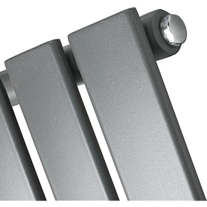 NRG 650x400 Flat Panel Heated Towel Rail Bathroom Rad Radiator Anthracite