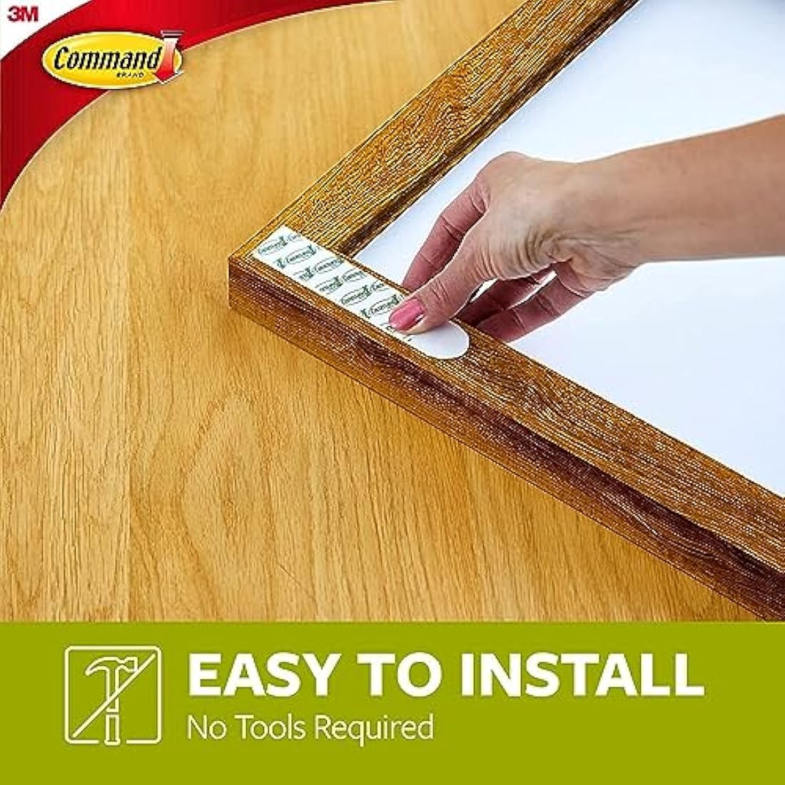 Command Picture & Frame Hanging Strips Value Pack, Large, White - 12 Pairs (24 Strips) - Damage Free Hanging - For Pictures, Frames, Mirrors, Wall décor and Signs