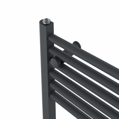 NRG Anthracite Straight Central Heating Towel Rail Radiator 1800×500mm