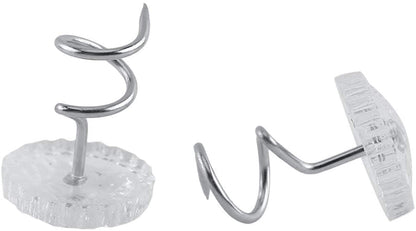 Twist pins 50 Pieces Clear Heads Twist Pins Plastic Head Upholstery Pin for Slipcovers and Bedskirts