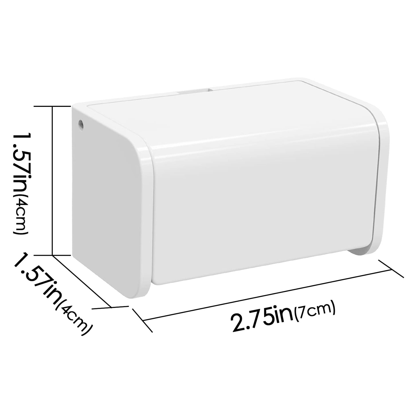 Linkidea Wall Mounted Toothbrush Holder with Protective Cover, 2 Slots Toothbrush Storage Hanger for RV, Camper, Compatible with Colgate Extra Clean