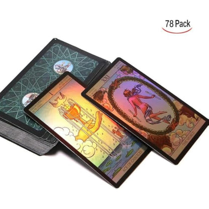 LHKJ 78 Tarot Cards Set,Tarot Deckwith English Instructions Classic Telling Game Card Set,Fate Forecasting Game for Beginners