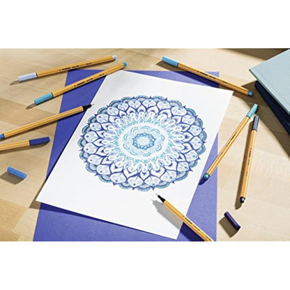 STABILO point 88 - Fineliner - Tin of 50 - Assorted Colours