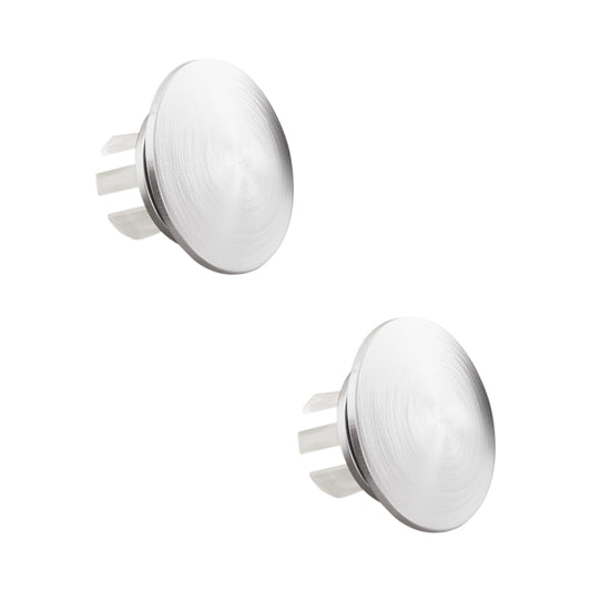 YIGUANXIN Bathroom Sink Basin Trim Overflow Cover Brass Insert in Hold Caps Brushed Vanity Ceramic Vessel Kitchen Pack of 2(Silver)