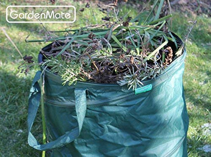 GardenMate pack of 3 x 85L pop-up garden waste bags made of 600D Oxford Polyester (H50 cm, D47 cm)