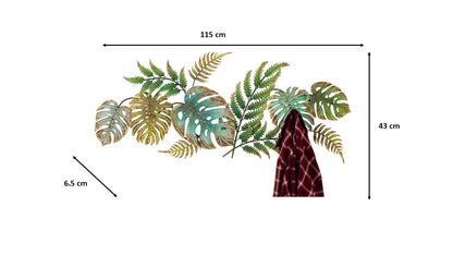Kare Design Wall coat rack Jungle Party, green, 46x113x6 cm, Wall racks, Design, Home decor, Metal, Modern, Home design, Interior, Decoration