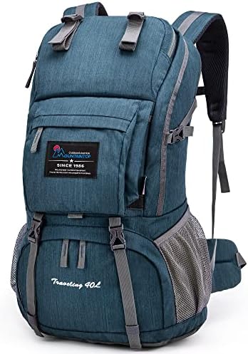 MOUNTAINTOP 40L Hiking Backpack Water Resistant Mens Women Rucksack for Trekking, Traveling, Camping, Cycling, Climbing