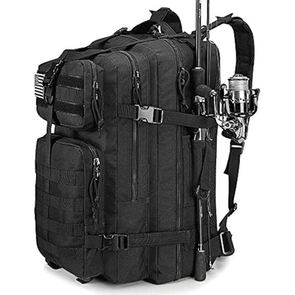G4Free 50L Tactical Backpack Army Military Bag Water Resistant Molle Rucksack for Outdoor Fishing Hiking Camping Trekking Hunting Travelling