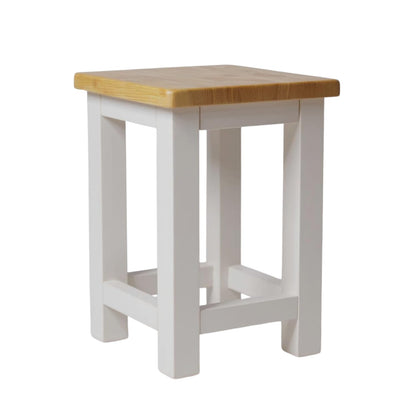 GROFurniture 100% Oak Top Side Table Set of 2, Painted End Table Nightstand for Bedroom or Livingroom, Oak Bedside Table Cashmere Grey
