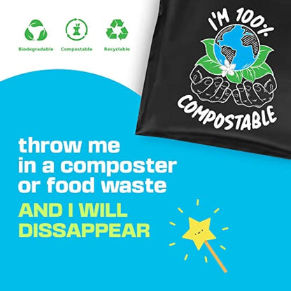 Compostable Mailing Bags,Biodegradable Mailing Bags,Eco Friendly Mailers 10 x 14" (25.5 x 35.5 cm) |25PK|