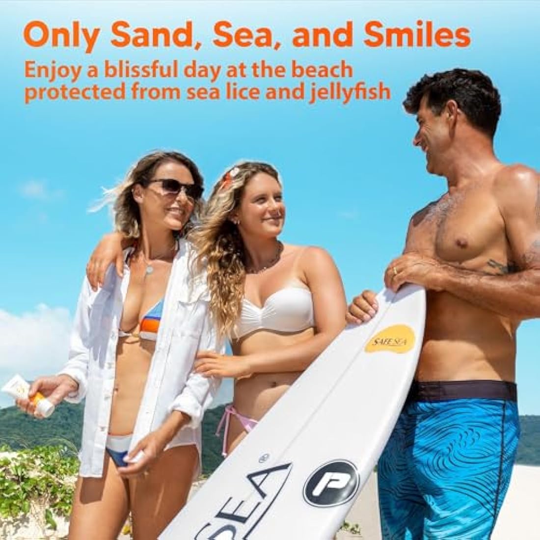 Safe Sea SPF50 Sting Blocking Sunscreen | 120ml Bottle | For Sensitive Skin | Anti Jellyfish Sting Protective Lotion (Pack of 2)
