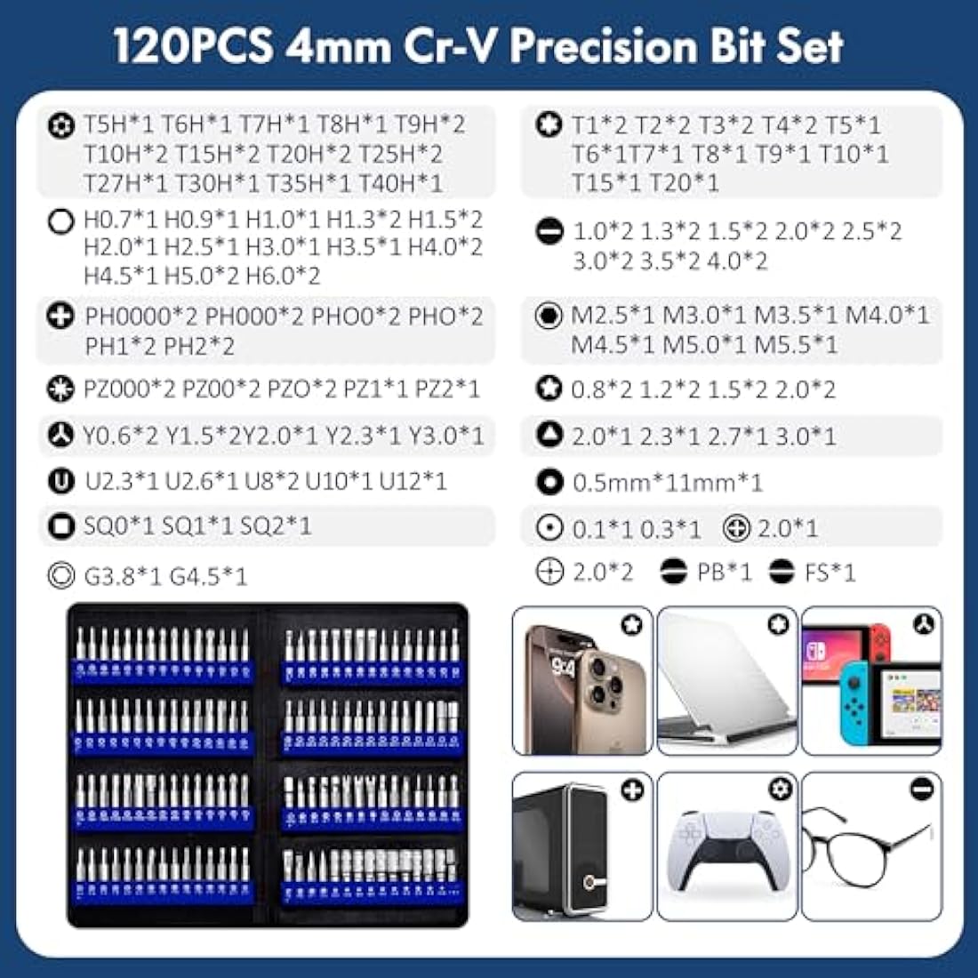 XOOL 200 in 1 Precision Screwdriver Kit, Electronics Repair Tool Magnetic Driver Kit with 164 Bits, Flexible Shaft, Extension Rod for Computer, iPhone, Laptop, PC, PS4, Xbox, Nintendo