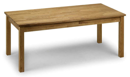 Julian Bowen Coxmoor Coffee Table, Solid Oak - H48 x W120 x D60cm