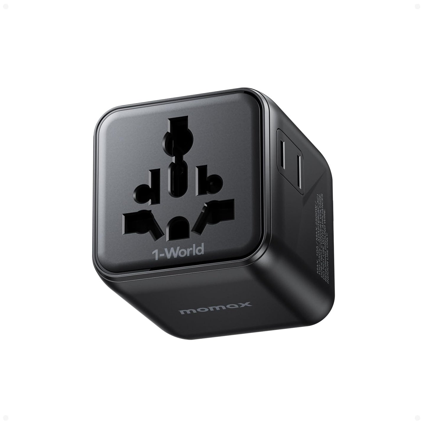 MOMAX Universal Travel Adapter Mini Version, US to UK Plug Adaptor, UK to Japan Plug Adapter, International Power Adapter for Most Europe, Australia