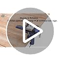 Nuovoware Table Vise 70mm, 360° Swivel Base Universal Home Portable Bench Clamp, Clamp-on Vise Bench Clamps Fixed Tool for Woodworking, Metalworking, Cutting Conduit, Drilling, Sawing, Blue
