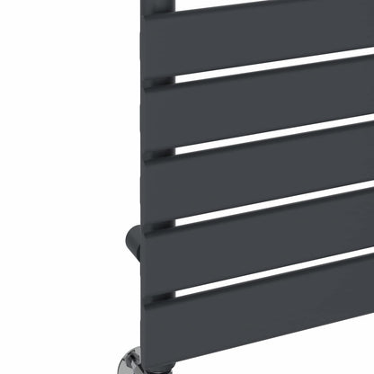 NRG Flat Panel Bathroom Heated Towel Rail Radiator 1800 x 450mm Anthracite