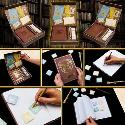 Harry Potter Gifts, Stationery Set with Notebook, Wand Pen, Letter Writing Set with Envelopes and Stickers