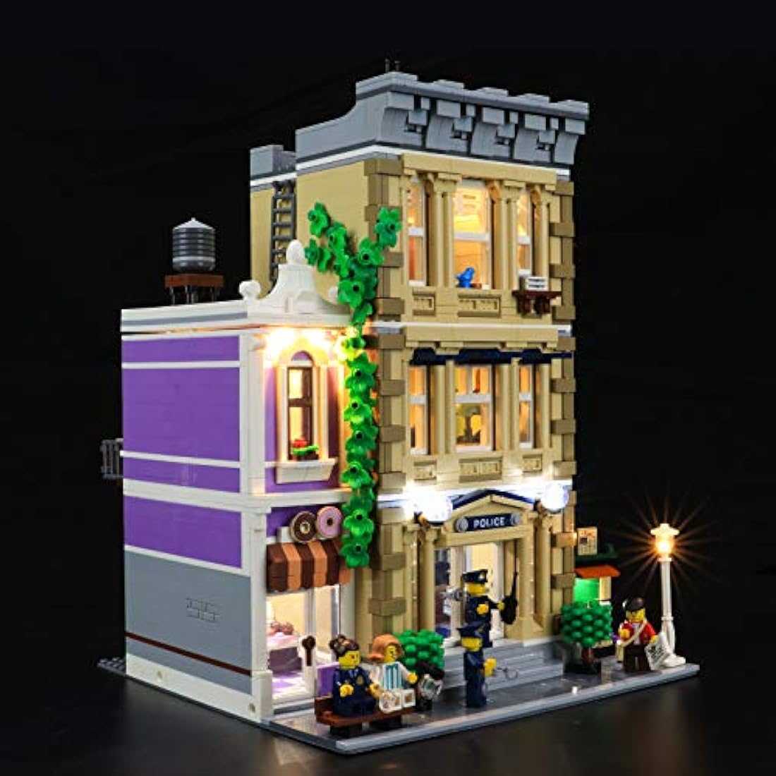 BRIKSMAX Led Lighting Kit for LEGO Creator Expert Police Station - Compatible with Lego 10278 Building Blocks Model - Remote Control Version