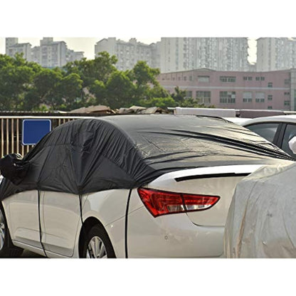 Queta Windshield Snow Cover Car Half Car Cover Front Screen Protective Cover Snow Ice Dust Guard Cover