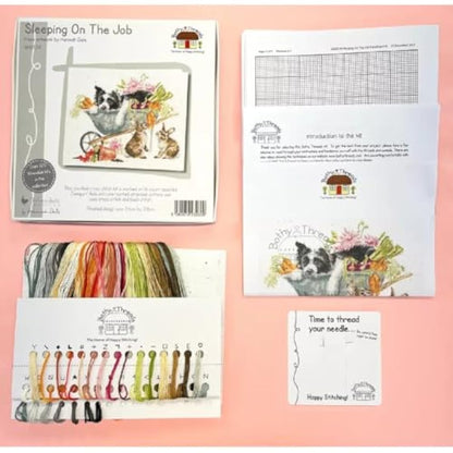 Bothy Threads - Sleeping On The Job Counted Cross Stitch Kit