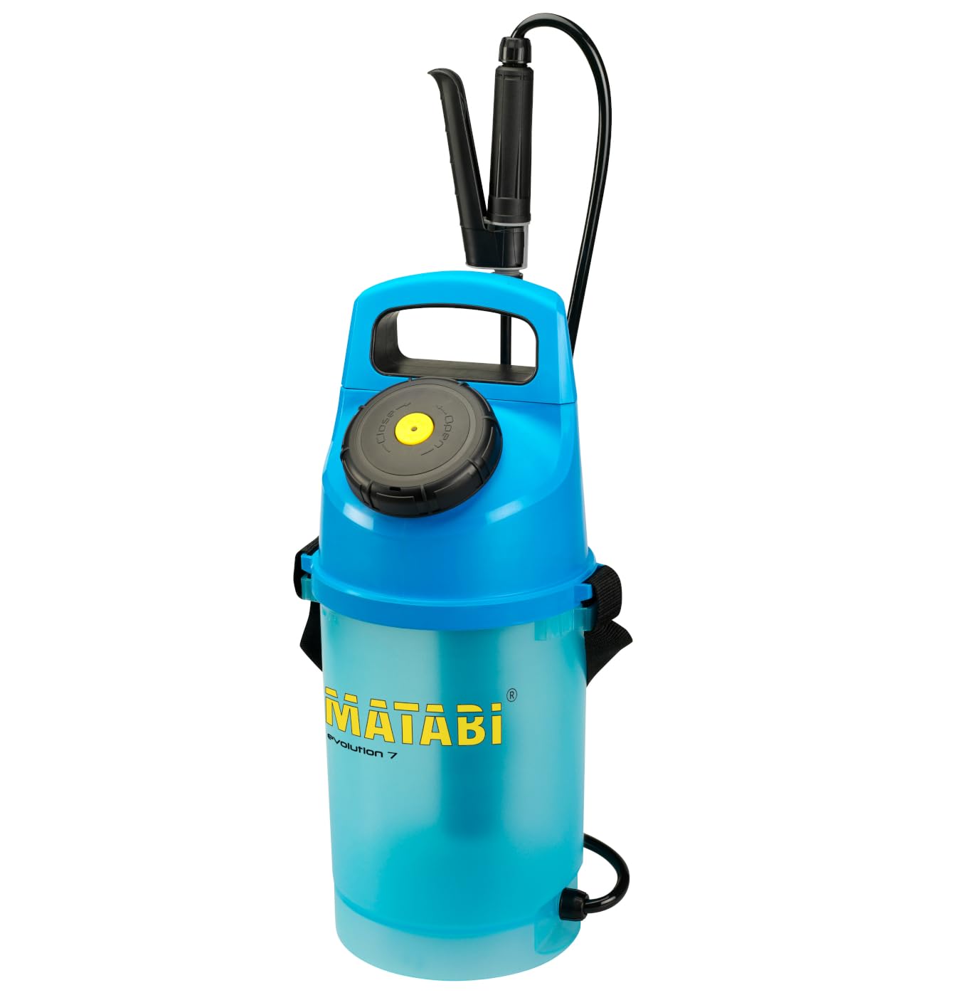 Evolution 7 Pressure Sprayer - 5L Capacity - Ergonomic and Translucent Design - Wide-Fill Opening - Ideal For Gardens and Orchards - Made in Europe