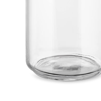 Alessi Glass Gianni Jar A Little Man Holding On Tight Extra Large Kitchen Box with Hermetic Lid in Thermoplastic Resin, Black, 2000 ml