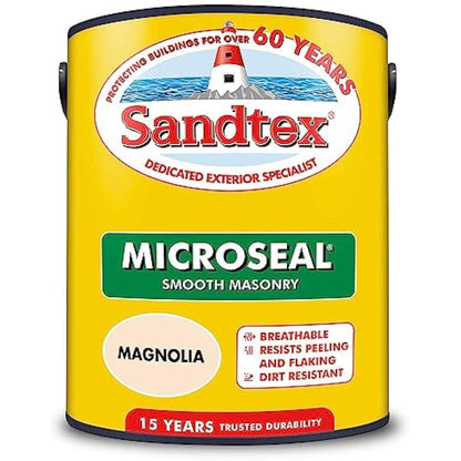 Sandtex Ultra Smooth Masonry Paint 5 Litre Magnolia