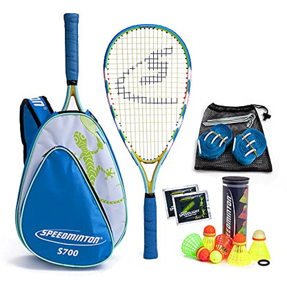 Speedminton S700 Set Speedminton S700 Set - Original Speed Badminton/ Crossminton All-round Set That Includes 2 Rackets, 5 Speeder Tube, Easy Court,