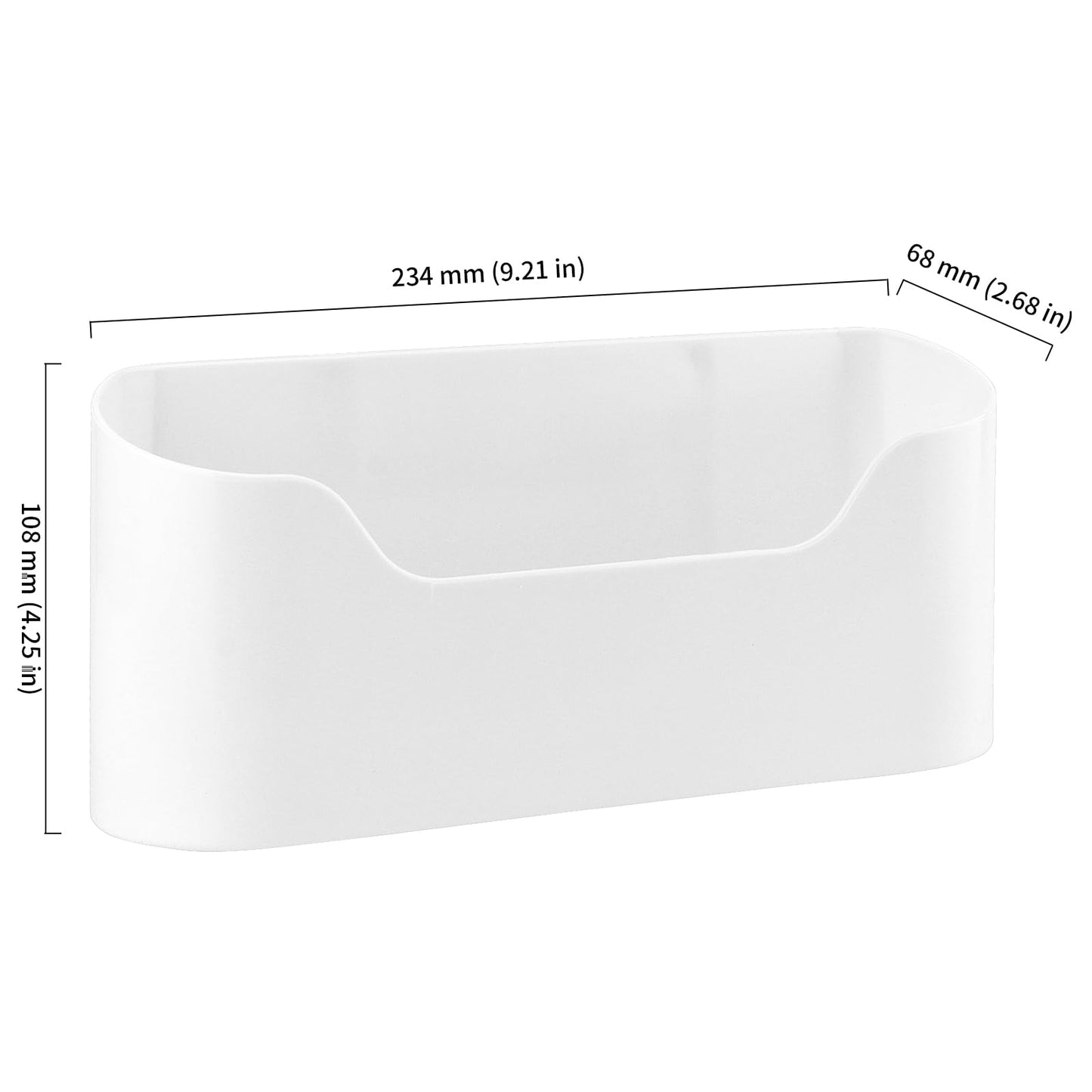 DAKFOOK 6PCS Cabinet Door Storage Boxes, Self Adhesive Wall Mounted