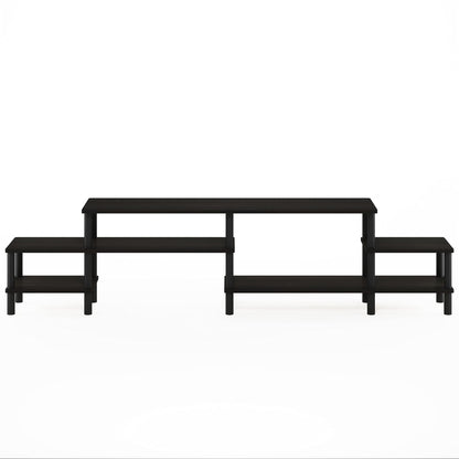 Furinno TURN-N-TUBE TV Stand, Grand Entertainment Center, TV Console for TV up to 55 Inch, for Living Room, Bedroom, Espresso