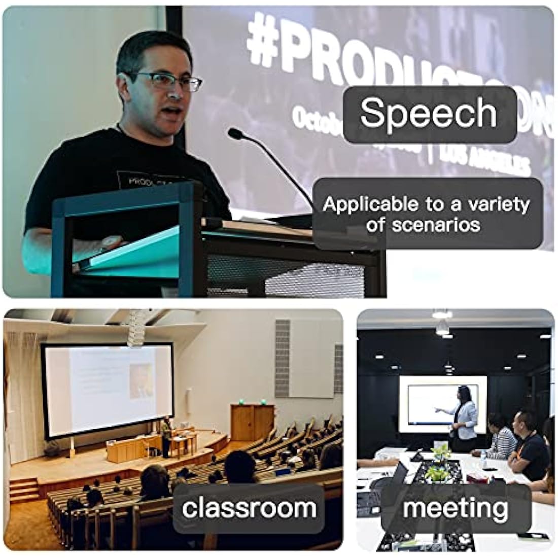 QUI Presentation Clicker Pointer, 328FT Wireless Presenter Remote PPT PowerPoint Clicker, 2.4GHz Presentation Pointer Slide Advancer for Mac, Laptop (Green Function Indicator Light)