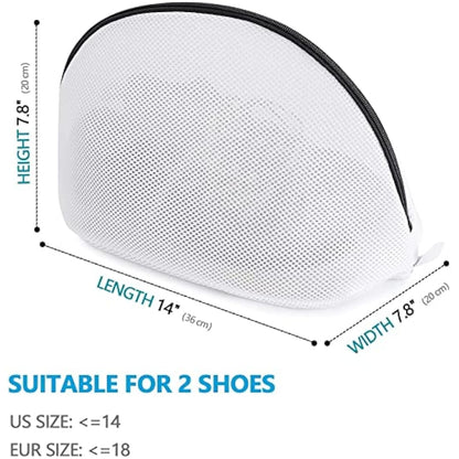 Prezon Premium Laundry Mesh Bag for Shoes or Sneaker, Multi Protection Wash Laundry Net With Durable Zipper Laundry Bag for Travel - 2 Set
