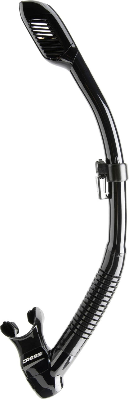 Cressi Set Ranger & Dry - Snorkel Set for Adults, Mask and Snorkel in Practical Case, Black / Black
