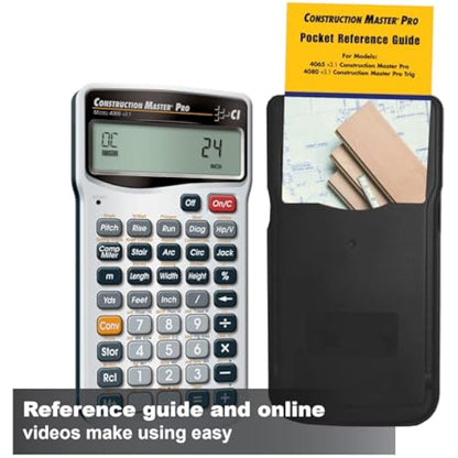 Calculated Industries 4065 Construction Master Pro,Estimators,Builders, Framers,Remoders and Carpenters,Silver