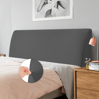 Caijin Bed Headboard Covers Slipcover, Stretch Bed Headboard Covers, Dustproof Protector Cover for Linen Fabric Upholstered Headboard