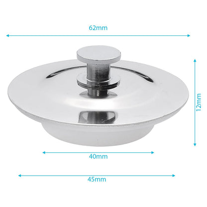 Ginddy Universal Bath Plug Replacement,42mm to 45mm Bath Plugs & Sink Plug Pop Up Sink plug Stainless Steel Drain Stopper for Bathtub,Washbasin and