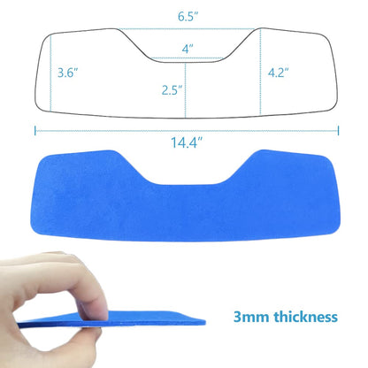 Shower Chair Back Mat, Bath Stool Backrest Non-Slip Cushion EVA Foam Pad with Adhesive for Handicap, Disabled, Elderly (Back)