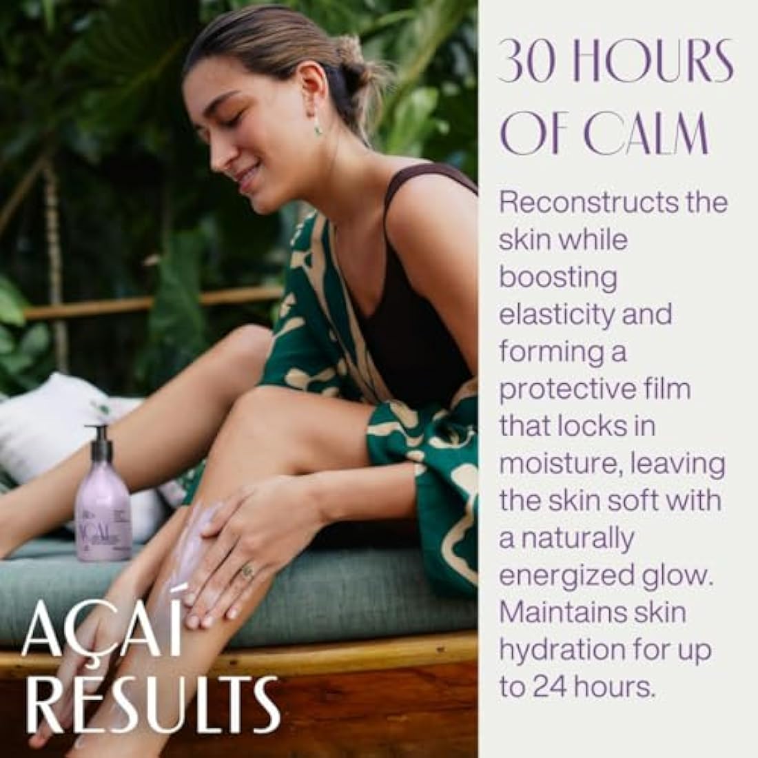 Natura - Ekos Açaí Revitalizing Body Lotion - Vegan Skin Care - 24 Hours of Soft Skin - Improves Skin Elasticity - Acai Oil - Brazilian Beauty Secrets - Self Care & Body Care - 13.5 fl oz (400ml)