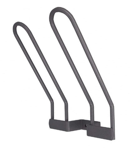 MRLION Shoe Rack for 1 Pair of Shoes Width 130 mm Steel Wire Silver RAL 9006 Coated Pack of 10