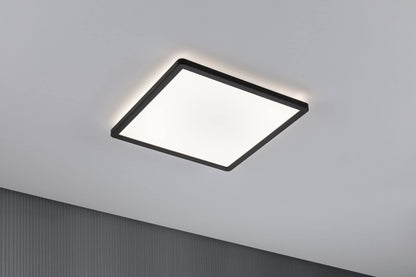 Paulmann Atria Shine 71015 LED Panel 293 x 293 mm Square Including 1 x 16 W Daylight White Black Light Panel Plastic Ceiling Panel 4000 K