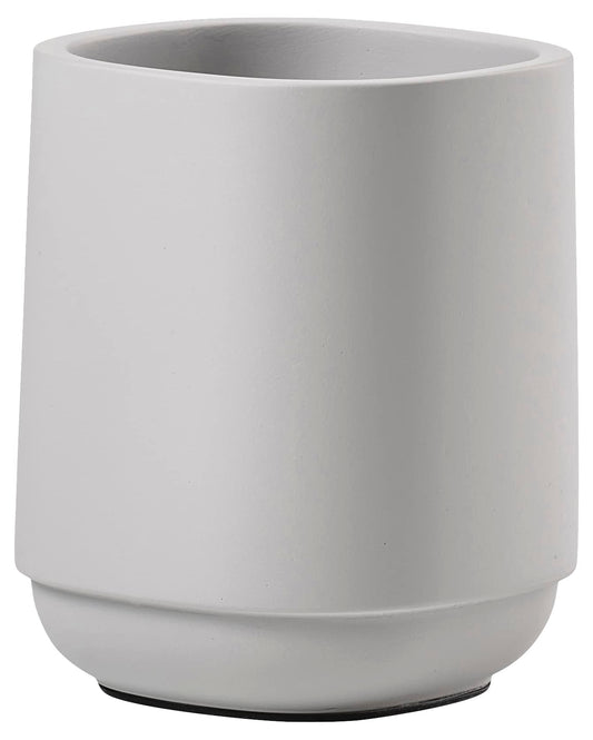 ZONE DENMARK Time Toothbrush Cup for Bathroom Light Grey Diameter 8 cm Height 10 cm