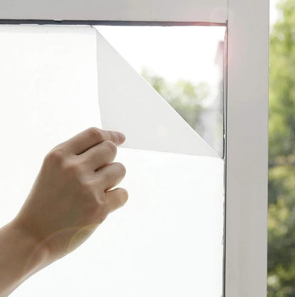 vgoltd Frosted Window Film Self Adhesive Vinyl Privacy Film for Glass Windows Bathroom Home & Office Doors (91cm x 10m)