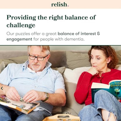 Relish - Dementia Jigsaw Puzzles for Adults, 35 Piece Bathing Birds Puzzle - Activities & Gifts for Elderly People with Alzheimer's
