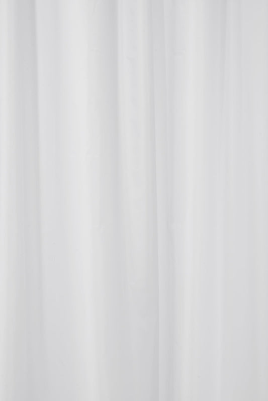 Croydex Professional Plain White Water-Resistant Textile Shower Curtain 2000 X 2000mm