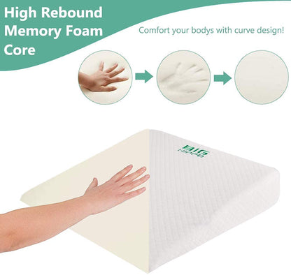 Big Hippo Memory Foam Seat Cushion - U-Shaped Tailbone & Sciatica Pain Relief Chair Pad for Posture Correction