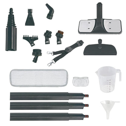 Polti Vaporetto Go Steam Cleaner, 3.5 Bar, 0.75 L Tank, 14 Accessories