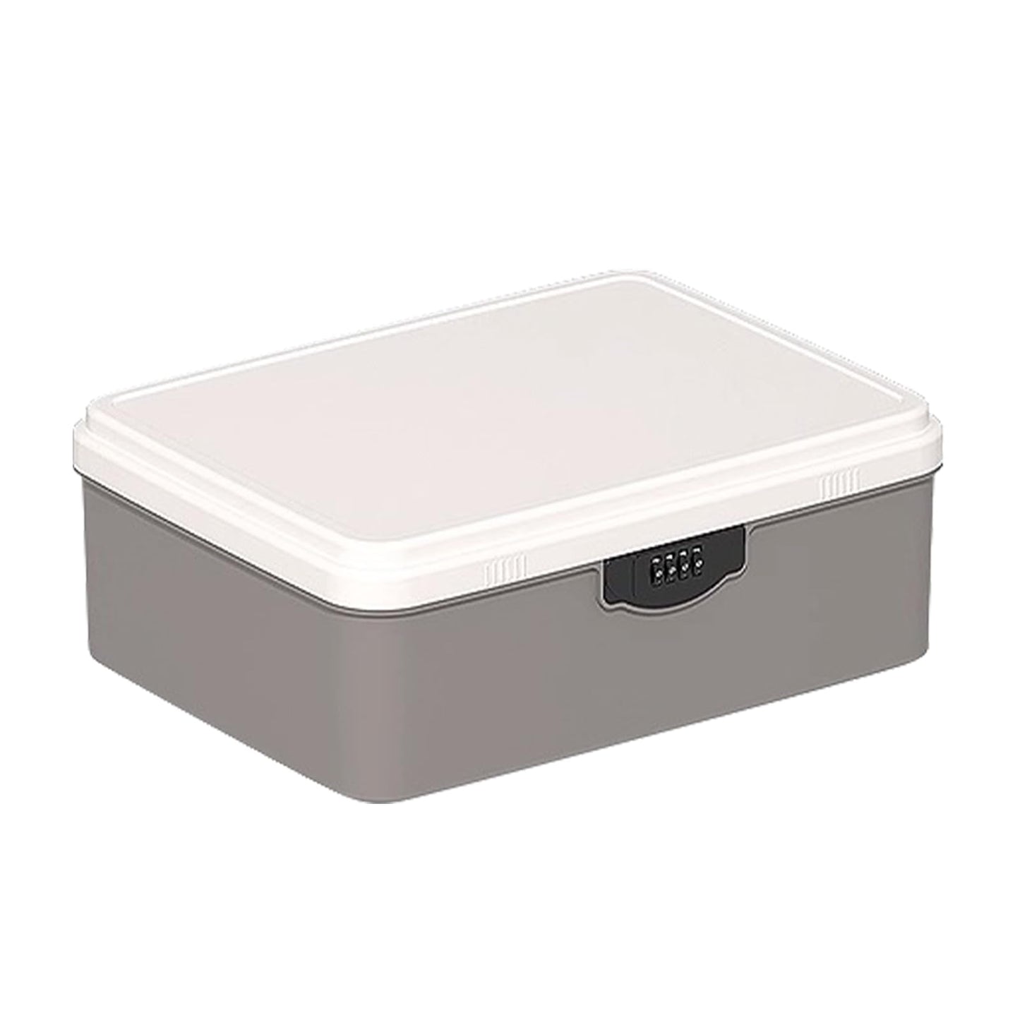 Aartner Lockable Storage Box, Large Medicine Storage Box with 4 Digital Lock, Lock Box with Removable Tray, Lockable Storage Container for Medicine