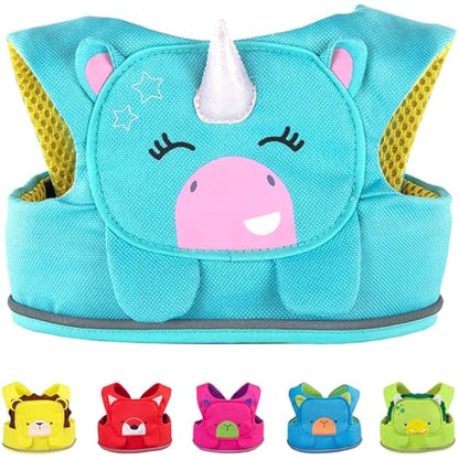 Trunki ToddlePak - Fuss Free Baby Walking Reins and Toddler Safety Harness – Una Unicorn (Teal)