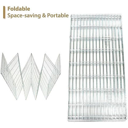 Ellie-Bo Easy-Up 8 Piece Foldable Portable Dog Puppy Play Pen with Door for Indoor/Outdoor Use 91cm High, Rabbit, Cat, Guinea Pigs